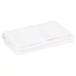 LÄTZCHEN Expanded foil/towelling white w.collecting bag, 1 pc