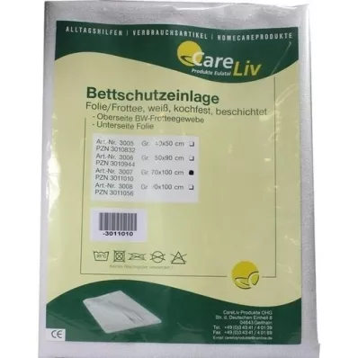 BETTSCHUTZEINLAGE Foil Terrycloth 70x100 cm, 1 pc