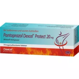 PANTOPRAZOL Dexcel Protect 20 mg enteric-coated tablet, 14 pcs