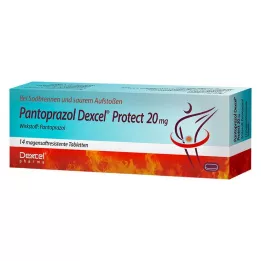 PANTOPRAZOL Dexcel Protect 20 mg enteric-coated tablet, 14 pcs