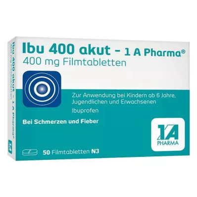 IBU 400 akut-1A Pharma film-coated tablets, 50 pcs IBU 400 akut-1A Pharma film-coated tablets, 50 pcs