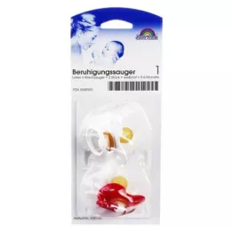 SAUGER Cherry latex size 1 0-6 months white/red, 2 pcs
