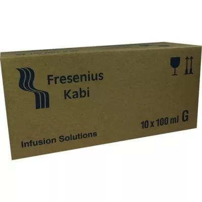 NATRIUMHYDROGENCARBONAT 8.4% glass infusion solution, 10X100 ml