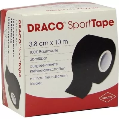 DRACO TAPEVERBAND 3.8 cmx10 m black, 1 pc