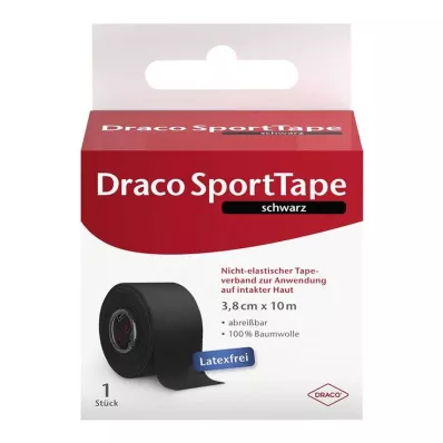 DRACO TAPEVERBAND 3.8 cmx10 m black, 1 pc