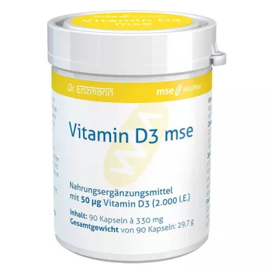 VITAMIN D3 MSE Capsules, 90 pcs VITAMIN D3 MSE Capsules, 90 pcs