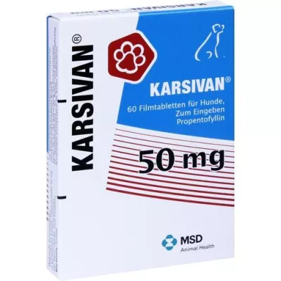 KARSIVAN 50 film-coated tablets for dogs, 60 pcs