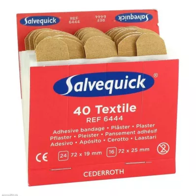 Salvequick plaster strips elastic, 40 pieces