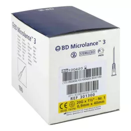 BD MICROLANCE Cannula 20 G 1 1/2 0.9x40 mm, 100 pcs