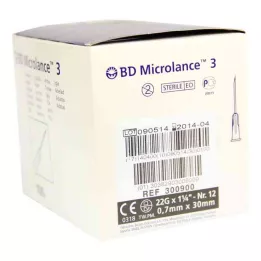 BD MICROLANCE Cannula 22 G 1 1/4 0.7x30 mm, 100 pcs