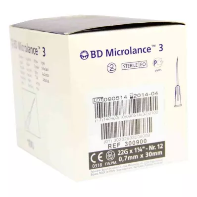 BD MICROLANCE Cannula 22 G 1 1/4 0.7x30 mm, 100 pcs BD MICROLANCE Cannula 22 G 1 1/4 0.7x30 mm, 100 pcs