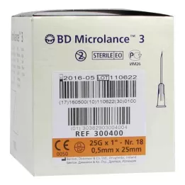 BD MICROLANCE Cannula 25 G 1 0.5x25 mm, 100 pcs