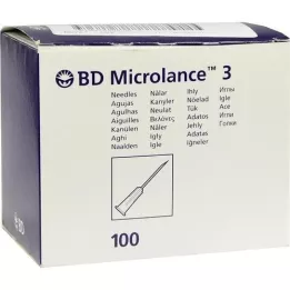 BD MICROLANCE Cannula 26 G 1/2 Insul.0,45x13 mm, 100 pcs
