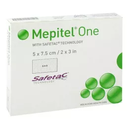 MEPITEL One 5x7.5 cm silicone mesh bandage, 10 pcs