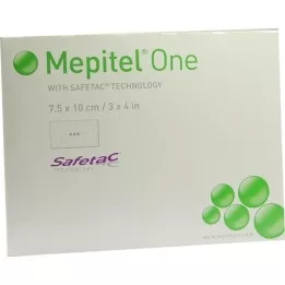 MEPITEL One 7.5x10 cm silicone mesh bandage, 10 pcs