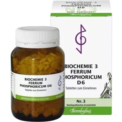BIOCHEMIE 3 Ferrum phosphoricum D 6 tablets, 500 pc