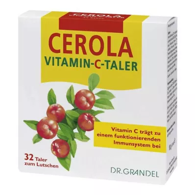 CEROLA Vitamin C Taler Grandel, 32 pcs CEROLA Vitamin C Taler Grandel, 32 pcs