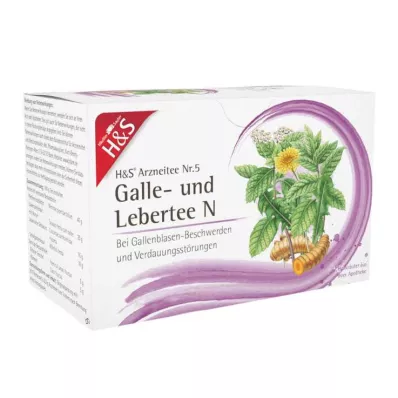 H&amp;S Bile and Liver Tea N Filter Pouches, 20X2.0 g