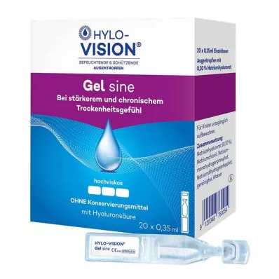HYLO-VISION Gel sine single-dose pipettes, 20X0.35 ml