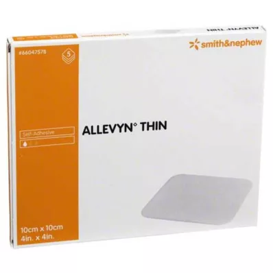 ALLEVYN Thin 10x10 cm thin wound dressing, 5 pcs ALLEVYN Thin 10x10 cm thin wound dressing, 5 pcs