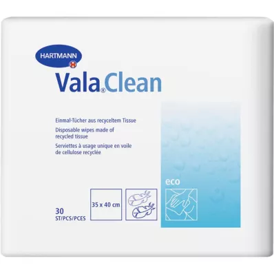VALACLEAN Eco disposable wipes 35x40 cm, 30 pcs