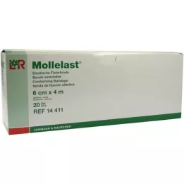 MOLLELAST Bandages 6 cmx4 m individually packed, 20 pcs