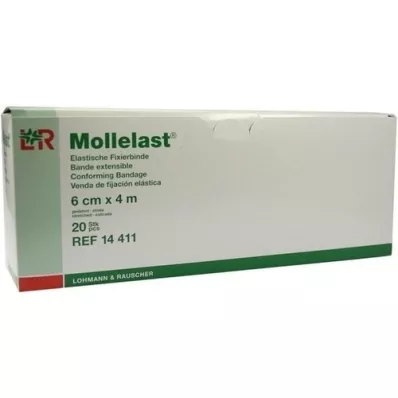 MOLLELAST Bandages 6 cmx4 m individually packed, 20 pcs