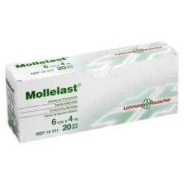 MOLLELAST Bandages 6 cmx4 m individually packed, 20 pcs