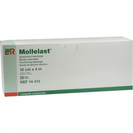 MOLLELAST Bandages 10 cmx4 m individually packed, 20 pcs