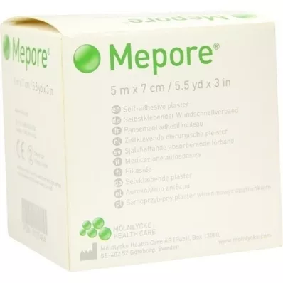 MEPORE Wound dressing non-sterile 7 cmx5 m, 1 pc