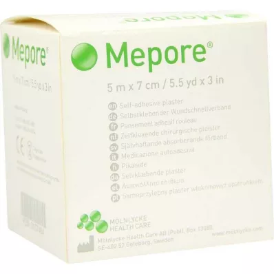 MEPORE Wound dressing non-sterile 7 cmx5 m, 1 pc MEPORE Wound dressing non-sterile 7 cmx5 m, 1 pc
