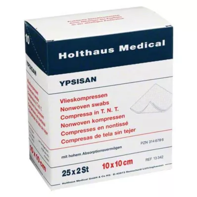 KOMPRESSEN YPSISAN 10x10 cm sterile, 25X2 pcs KOMPRESSEN YPSISAN 10x10 cm sterile, 25X2 pcs