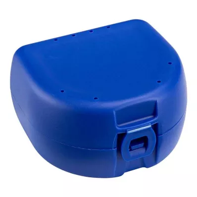 PROTHESEN ZAHNSPANGENBOX universal dark blue, 1 pc