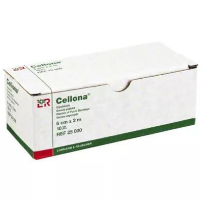 CELLONA Plaster bandages 6 cmx2 m, 2X5 pcs CELLONA Plaster bandages 6 cmx2 m, 2X5 pcs