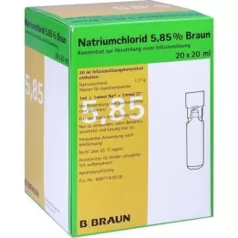 NATRIUMCHLORID 5.85% brown MPC Infusion solution, 20X20 ml