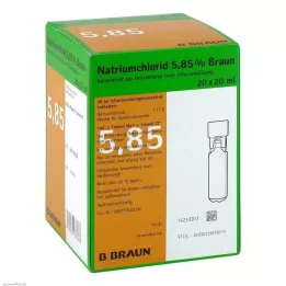 NATRIUMCHLORID 5.85% brown MPC Infusion solution, 20X20 ml