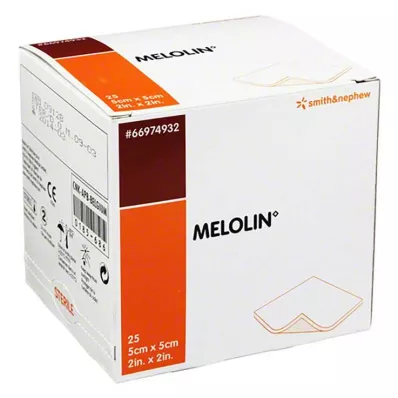 MELOLIN 5x5 cm wound dressings sterile, 25 pcs MELOLIN 5x5 cm wound dressings sterile, 25 pcs
