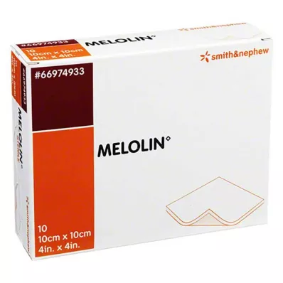 MELOLIN 10x10 cm wound dressings sterile, 10 pcs MELOLIN 10x10 cm wound dressings sterile, 10 pcs