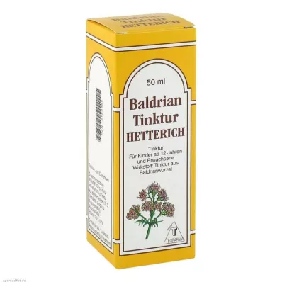 BALDRIANTINKTUR Hetterich, 50 ml