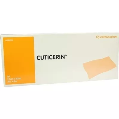 CUTICERIN 7.5x20 cm gauze with ointment coating, 50 pcs