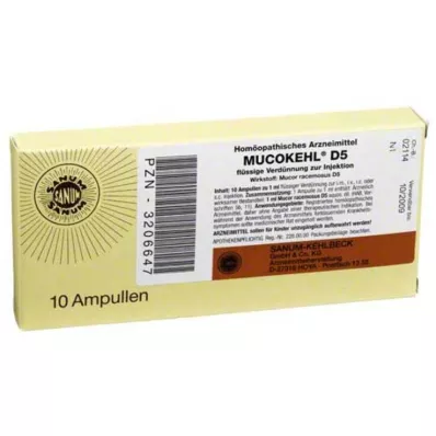 MUCOKEHL Ampoules D 5, 10X1 ml MUCOKEHL Ampoules D 5, 10X1 ml