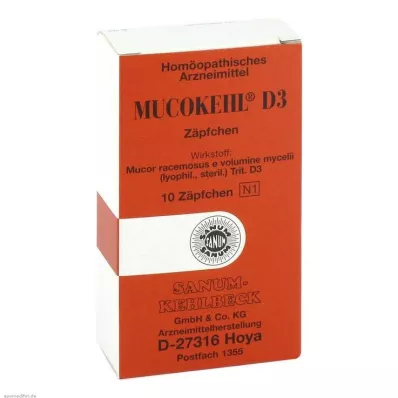 MUCOKEHL Suppositories D 3, 10 pcs