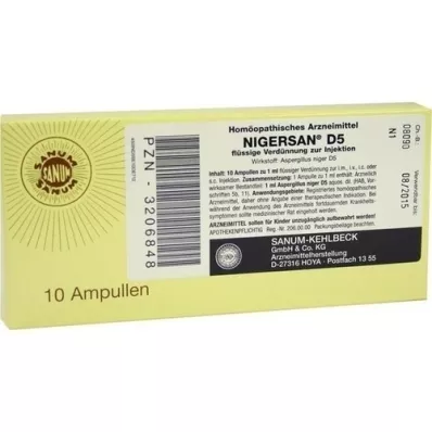 NIGERSAN D 5 ampoules, 10X1 ml