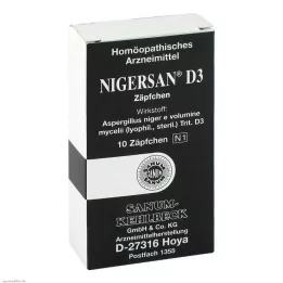 NIGERSAN D 3 Suppositories, 10 pcs