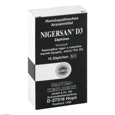 NIGERSAN D 3 Suppositories, 10 pcs NIGERSAN D 3 Suppositories, 10 pcs