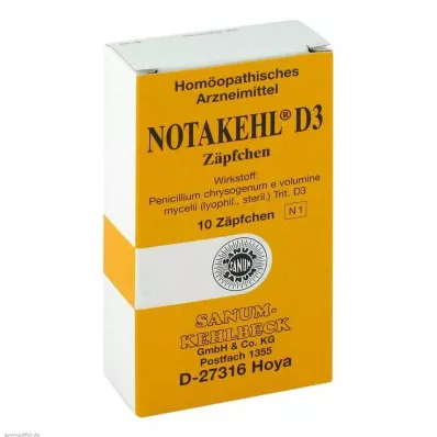 NOTAKEHL D 3 Suppositories, 10 pcs