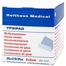 MULLKOMPRESSEN Ypsipad 5x5 cm sterile 8x, 25X2 pcs