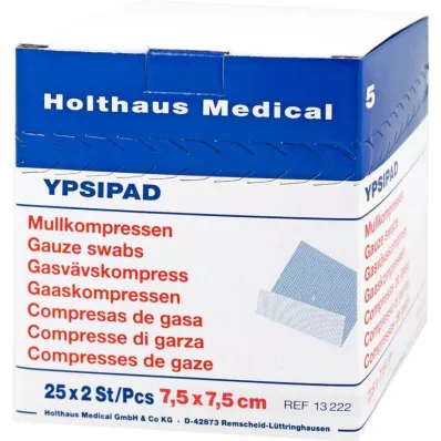 MULLKOMPRESSEN Ypsipad 7.5x7.5 cm sterile 8x, 25X2 pcs