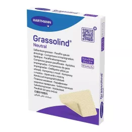 GRASSOLIND Ointment compresses 5x5 cm sterile, 10 pcs
