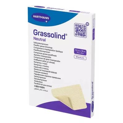 GRASSOLIND Ointment compresses 7.5x10 cm sterile, 10 pcs